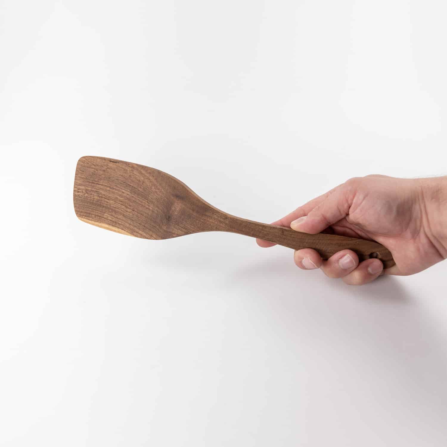 DSC_9657 Wooden cooking spoon | wallnut | 30 x 7 x 2 cm - Image 1