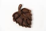 Wooden tray Oak leaf for sweets and nuts