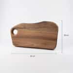 Дървена дъска с примерни размери